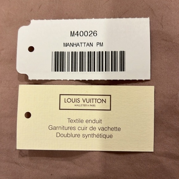 Small Manhattan Genuine LV. Used once. Handles still so new. - Picture 8 of 9